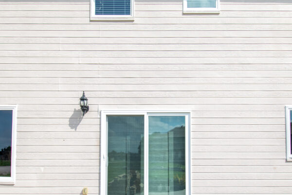 Pella vinyl sliding door exterior