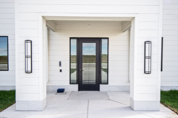 Black Pella Reserve door exterior at All Holy Spirits Church