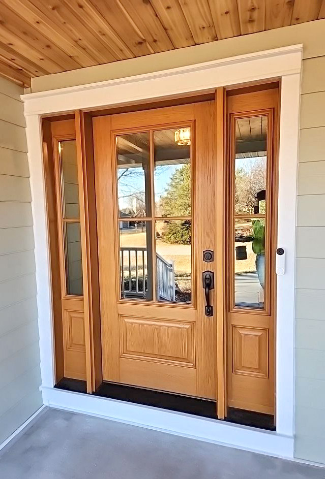 fiberglass wood door