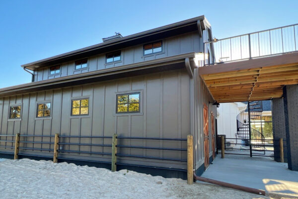 Country Estate Attached Barn with Pella Windows