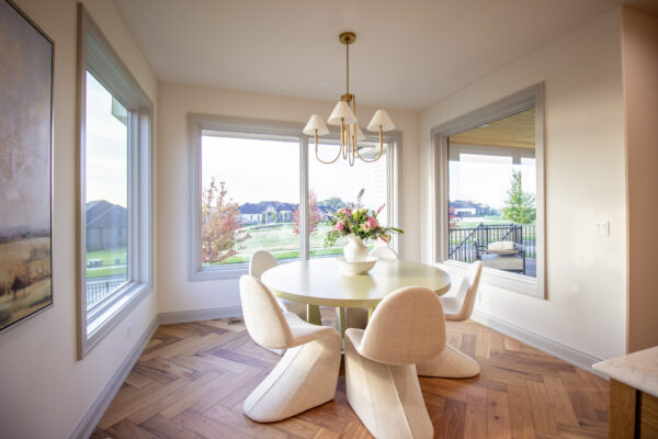 The Normandy Kitchen Nook with sunlight