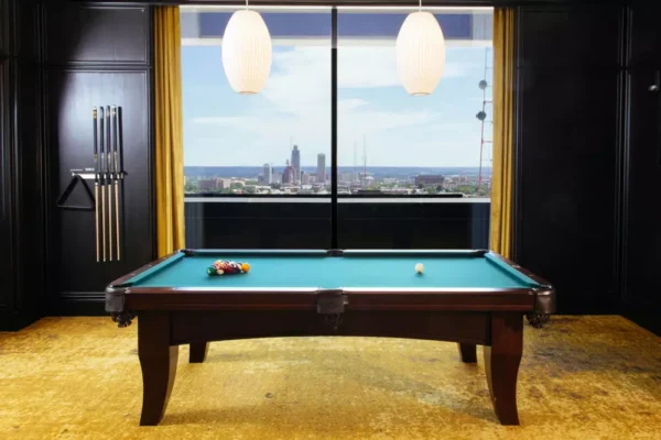 Pool Table with city view east