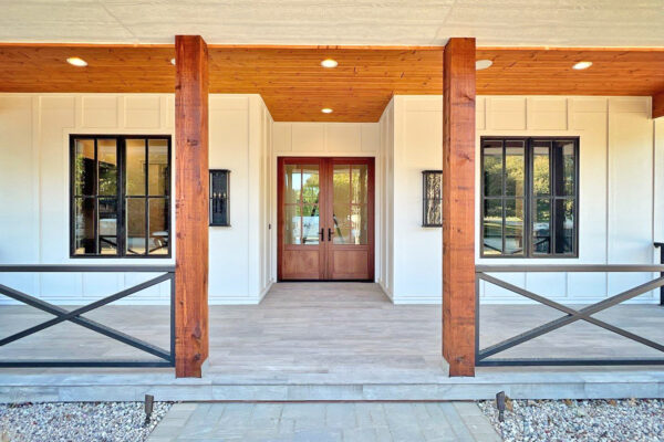 Pella Reserve Double In swing entry door