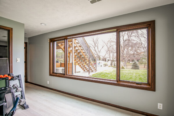 Stained Lifestyle Series basement window